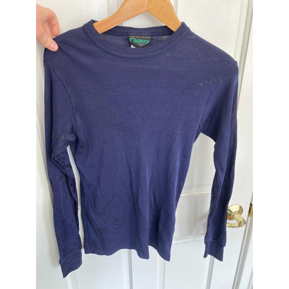 Kenyon Blue Base Layer Long Sleeve Crew Neck Shirt, Men's Medium (pls read desc)